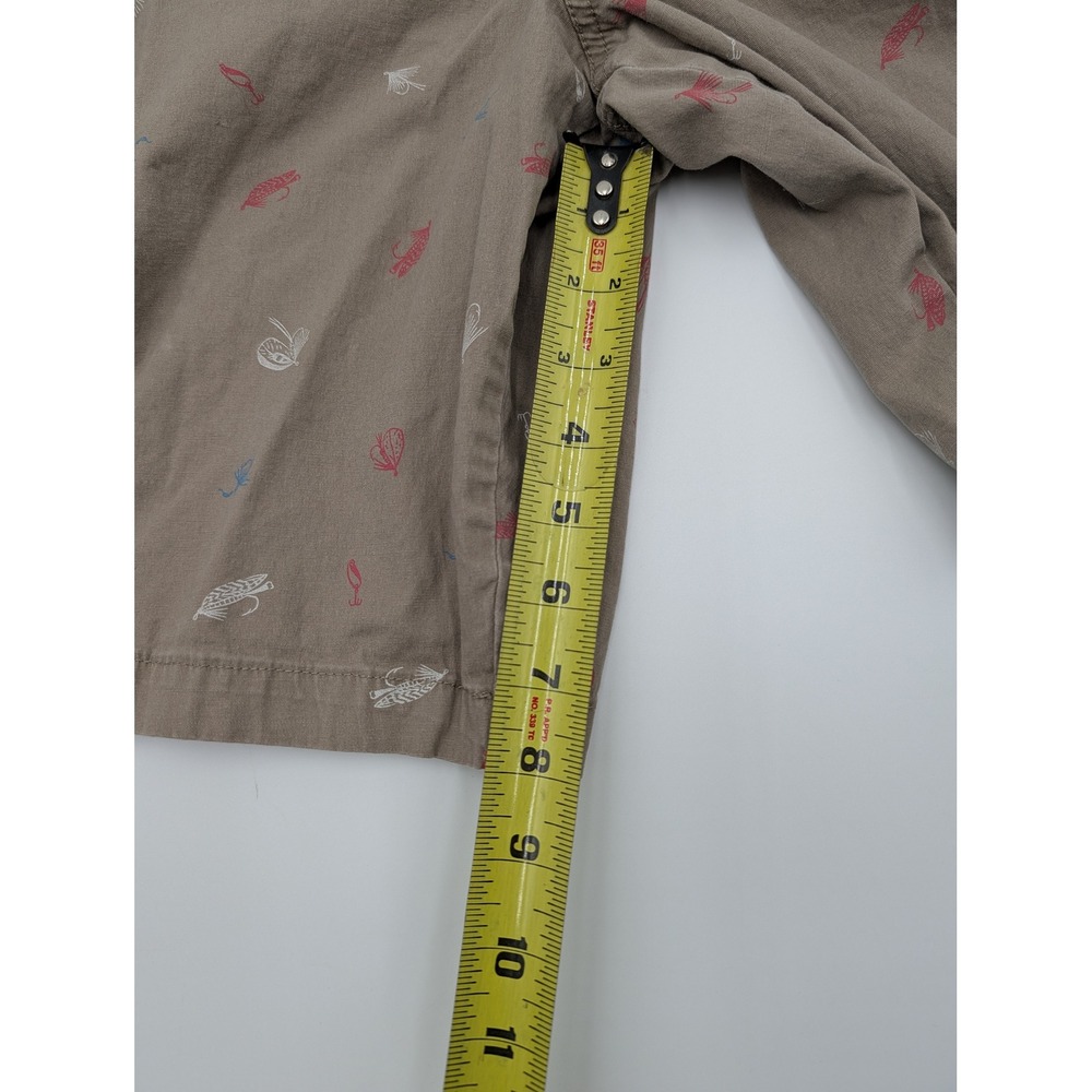 Magellan Outdoors Mens Khaki Fishing Lures Print‎ Shorts Size 30W - Picture 5 of 10